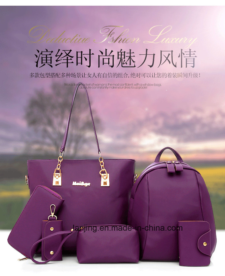 Fashion OEM Women PU Leather Shoulder Tote Bags Lady Handbag