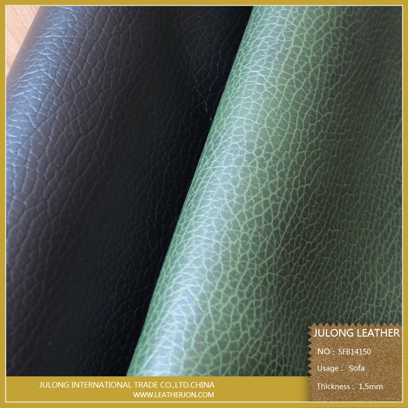 Embossed Semi-PU Synthetic Faux Sofa Leather