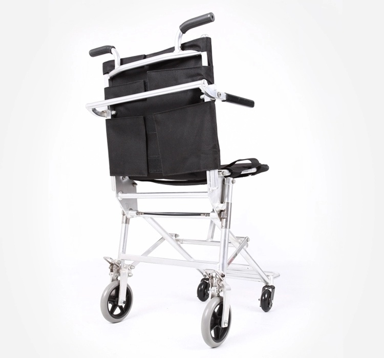 Light Compact Folding Portable Airport Transport Wheelchair