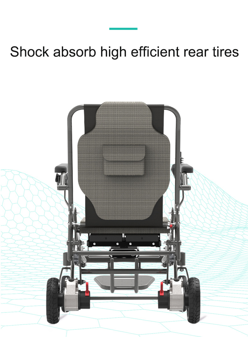 FDA CE Certificate Folding Electric Wheelchair Motorized for Lightweighted