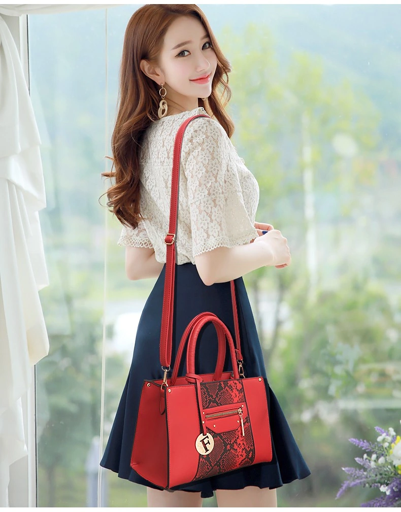 High Quality Custom Logo Women Handbag Full Grain Leather Cowhide Lady Handbag