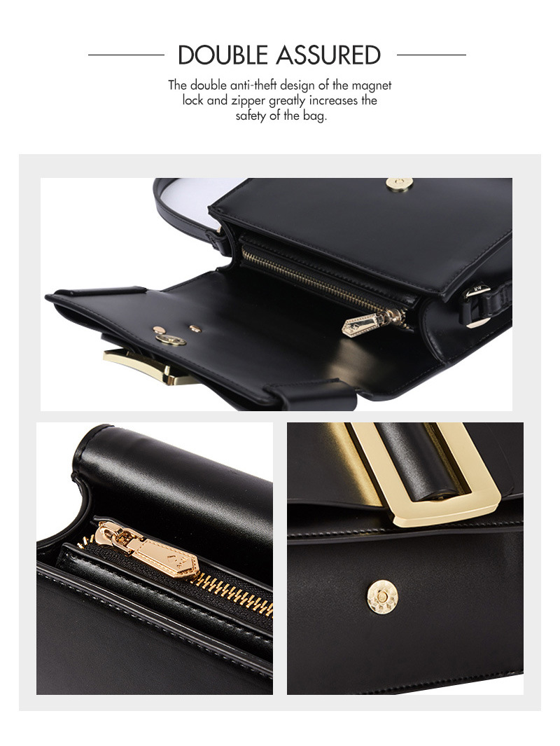 Aji Chinese Factory China Lady Handbag Brand Shoulder Bag Black