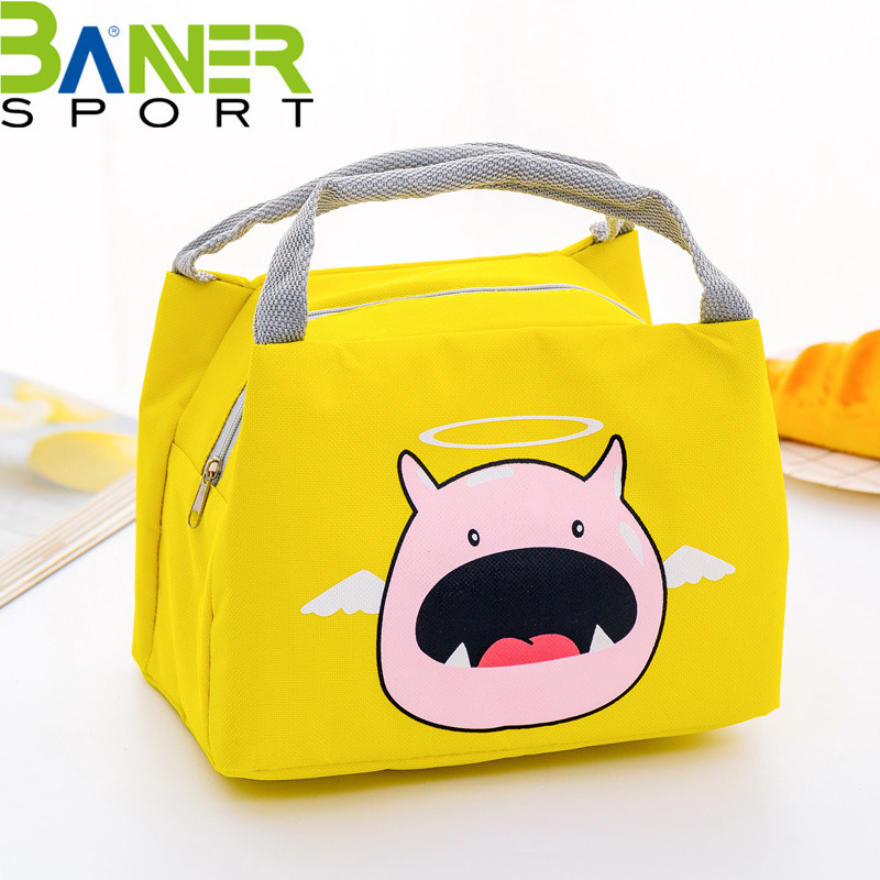 Insulated Lunch Bag with Zipper Cooler Bags Outdoor Camping Picnic Box