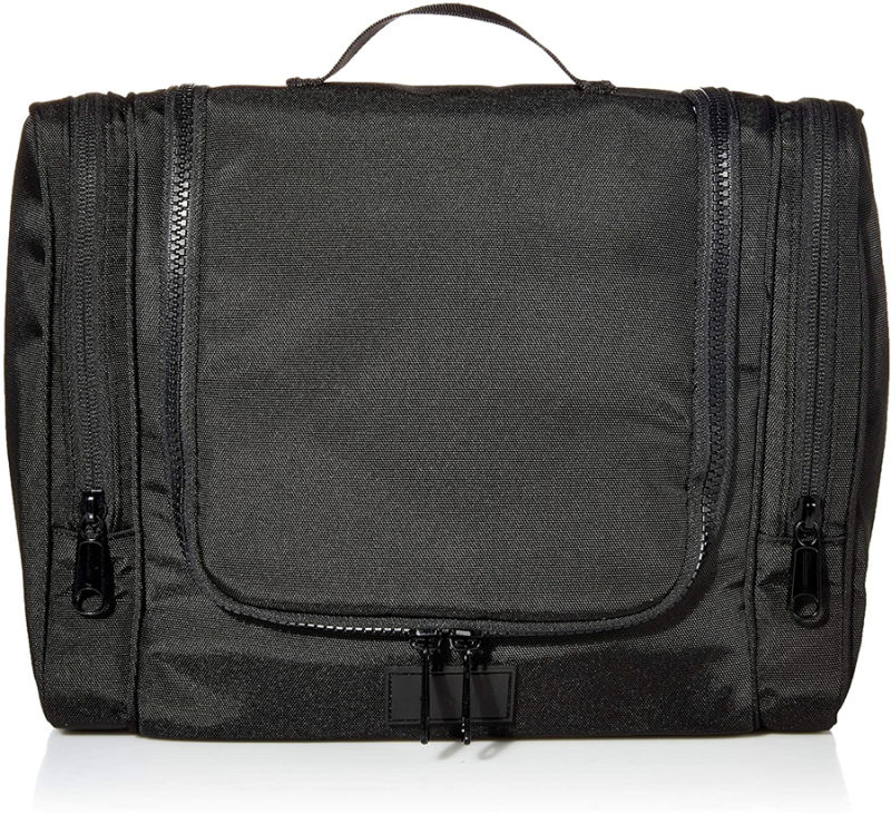 Plain Black RPET Tote Shoulder Bag Large Capacity