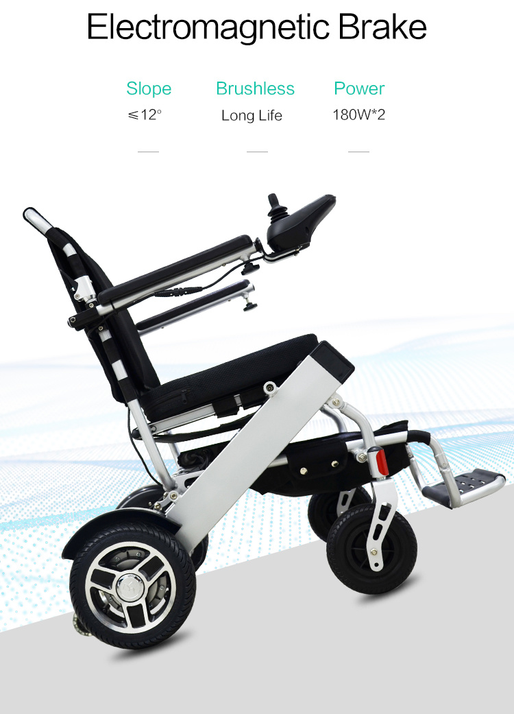 Lightweight Folding Wheelchair Ce&FDA Electric Wheelchair for Handicapped