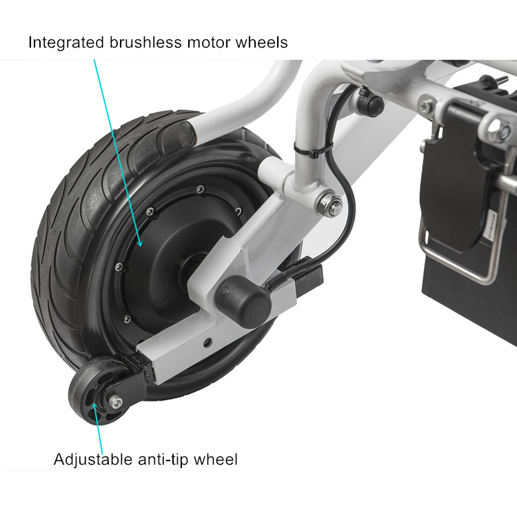 10 Inch Rear Wheel Folding Electric Lightweight Power Wheelchair