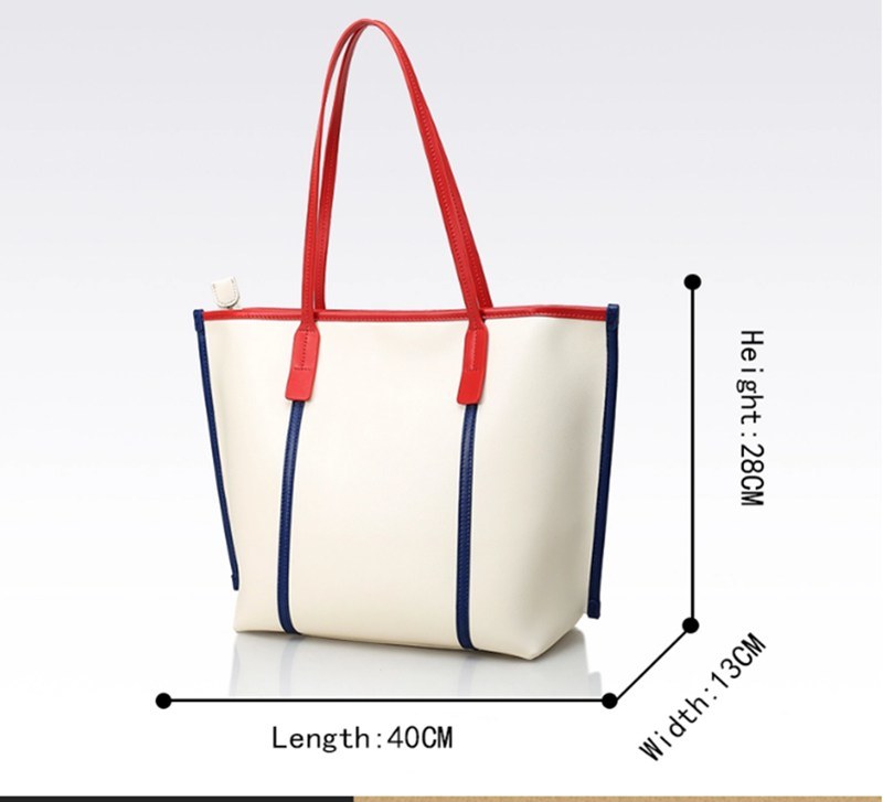 Fashion Candy PU Leather Tote Shoulder Handbag for Women