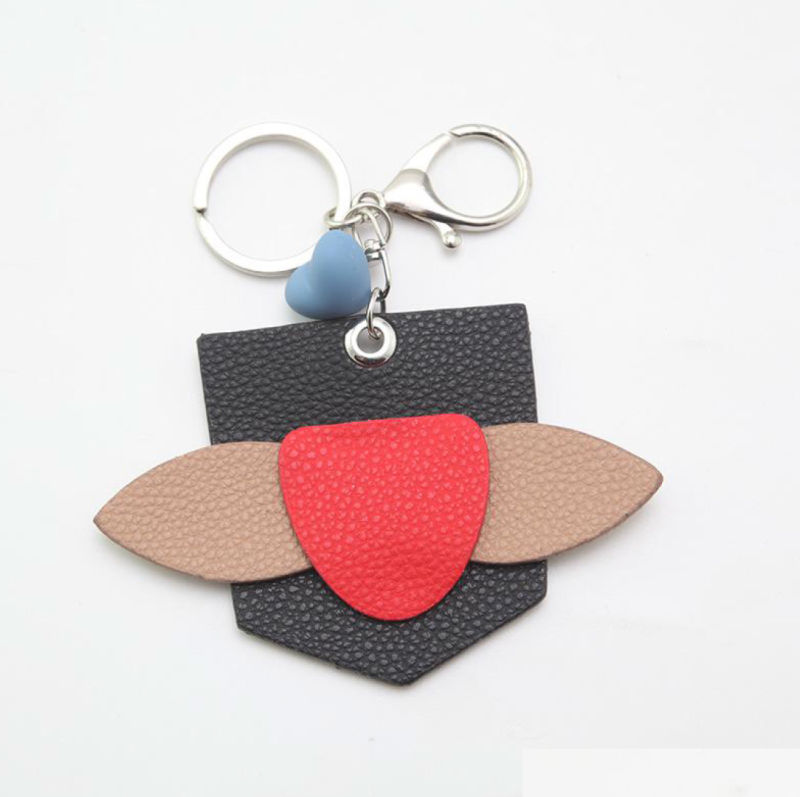 Leather Decoration Keychain Wallet Pendant