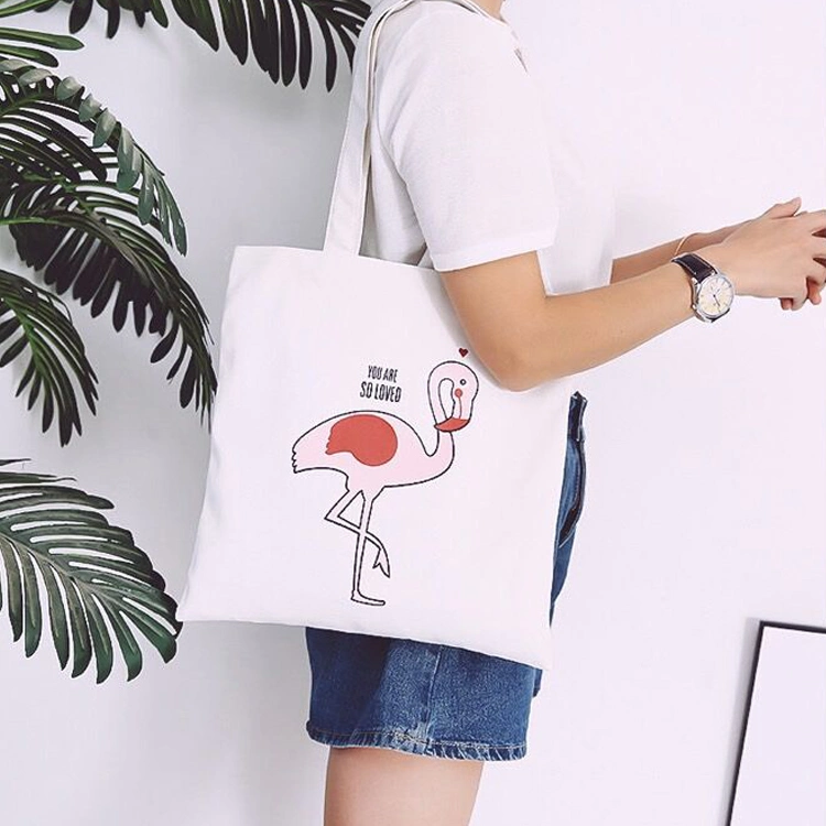 Cotton Canvas Tote Bag Stylish Casual Shoulder Bag with Zipper Shopping Travel and School Work