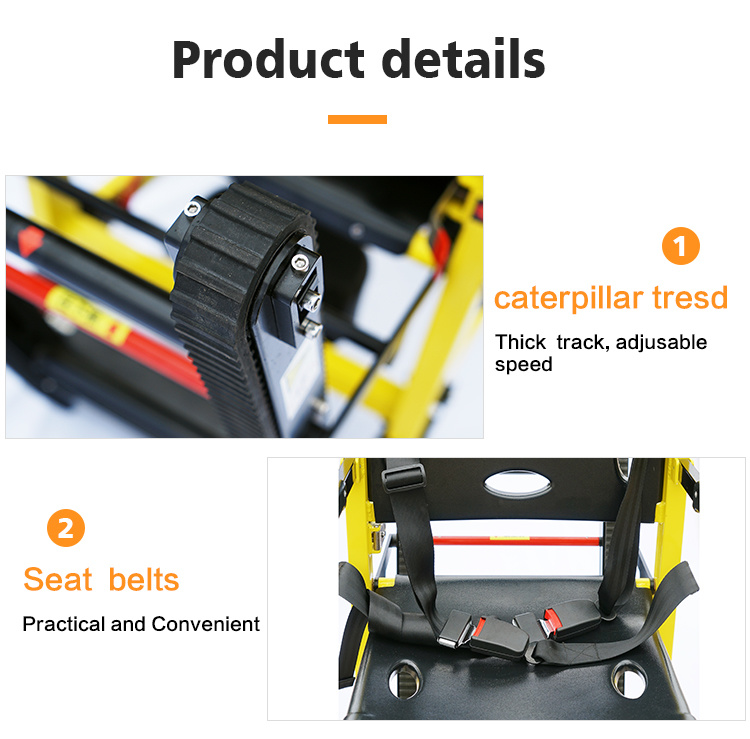 Folding Electric Climbing Ambulance Stretcher Wheelchair