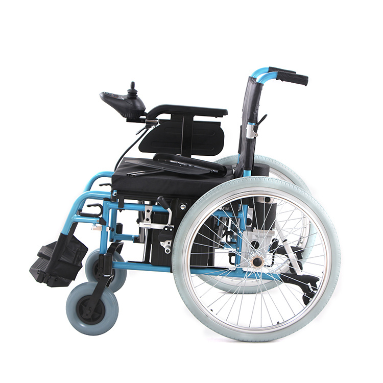 Topmedi Medical Equipment Aluminum Folding Portable Electric Power Wheelchair