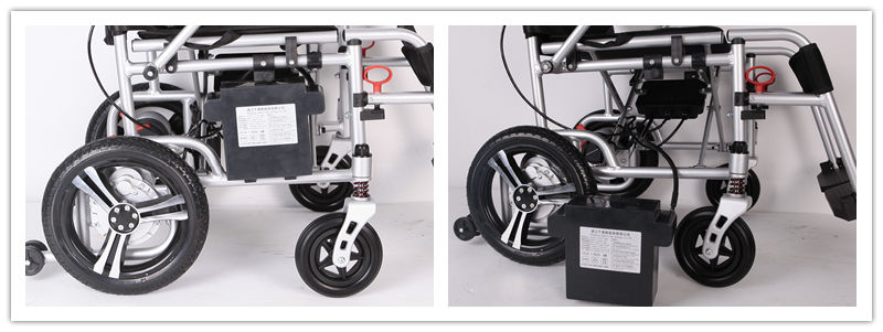 Lightweight Electric Wheelchair with Lithium Battery