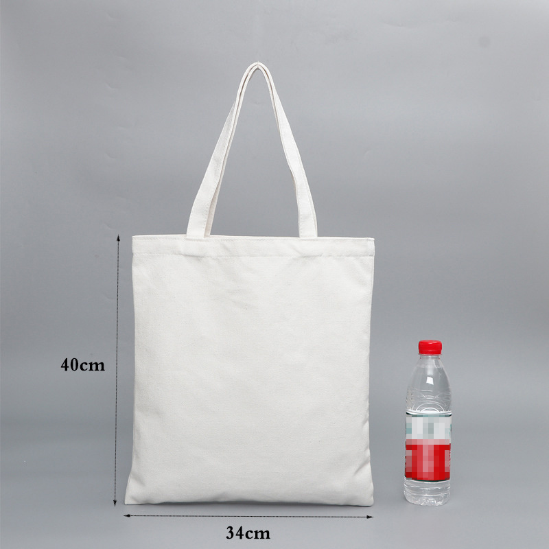 Promotional Custom Logo Cotton Canvas Shopping Tote Handbags for Women