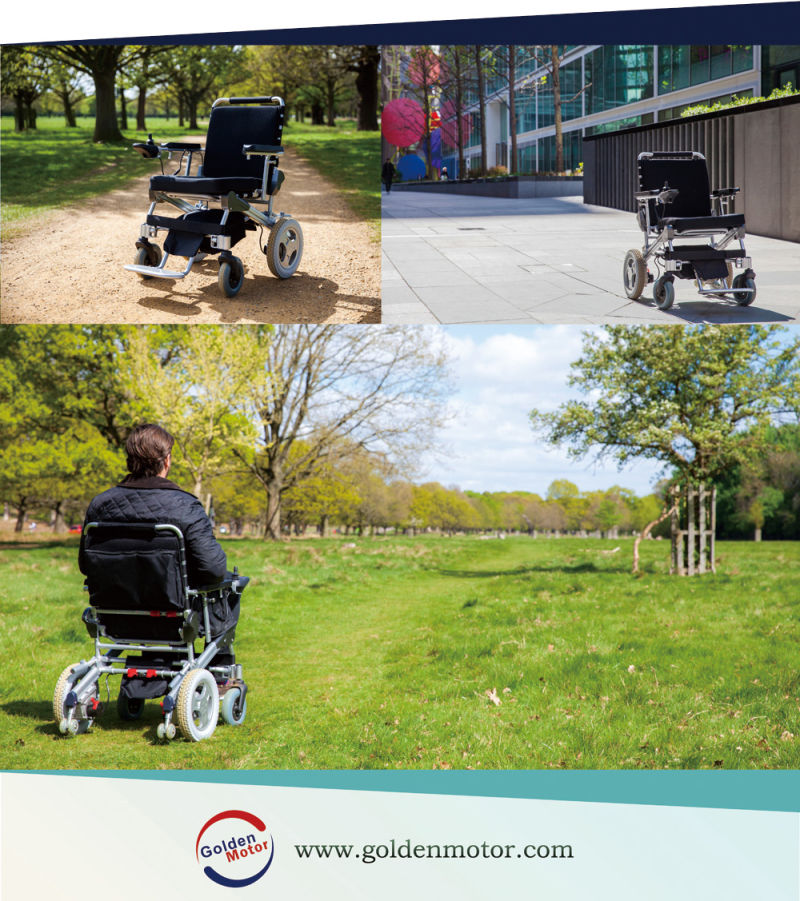 Folding electric wheelchair,brushless power wheelchair