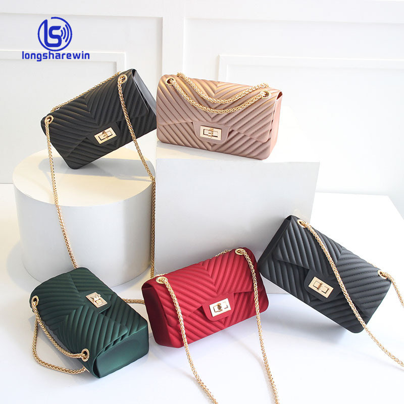 Hot Sale Mini Candy PVC Jelly Shoulder Jelly Purse Handbags for Women