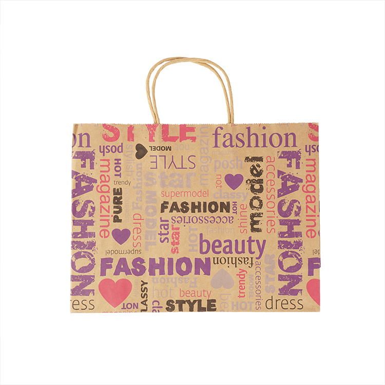 Wholesale Colored Carry Paper Bag Fanct Square Bottom Paper Bag