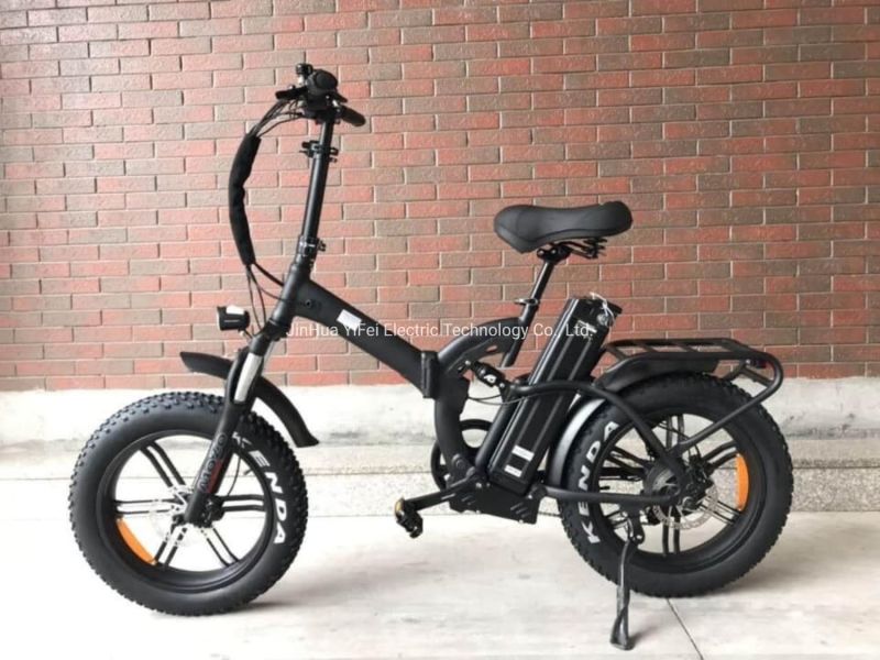 500W 48V Fat Tire Folding Electric Bikes Full Suspension Bicycle