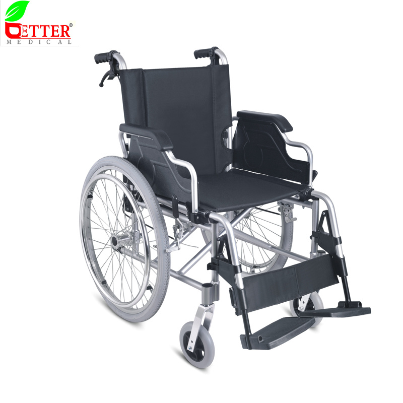 Lightweight Portable Folding Aluminum Wheelchair for Disabled or Elderly