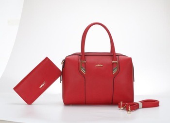 Guangzhou Factory Fashion Designer PU Leather 2PCS Handbag Sets