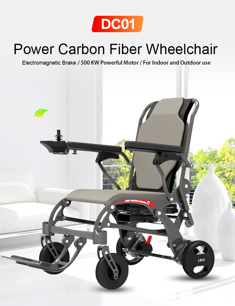 Disabled Product Supply Electric Folding Wheelchair Easy to Carry