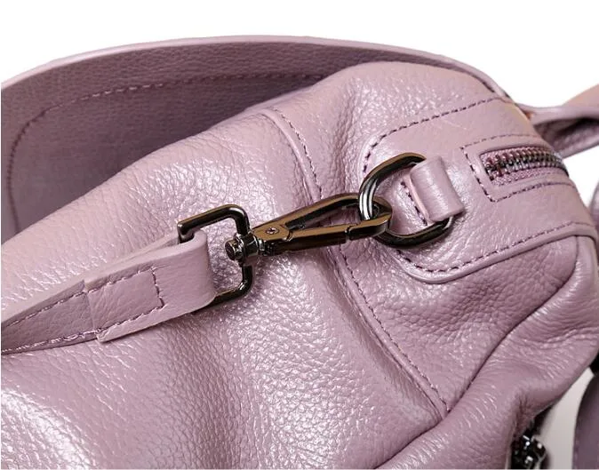 in Stock Lady Genuine Cowhide Leather Handbags, Real Leather Lady Handbag, Not PU Leather