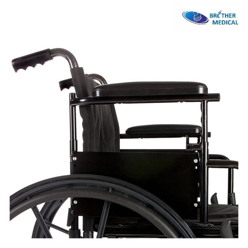 Drive Medical Chrome Wheelchair with Flip Back Desk Arms