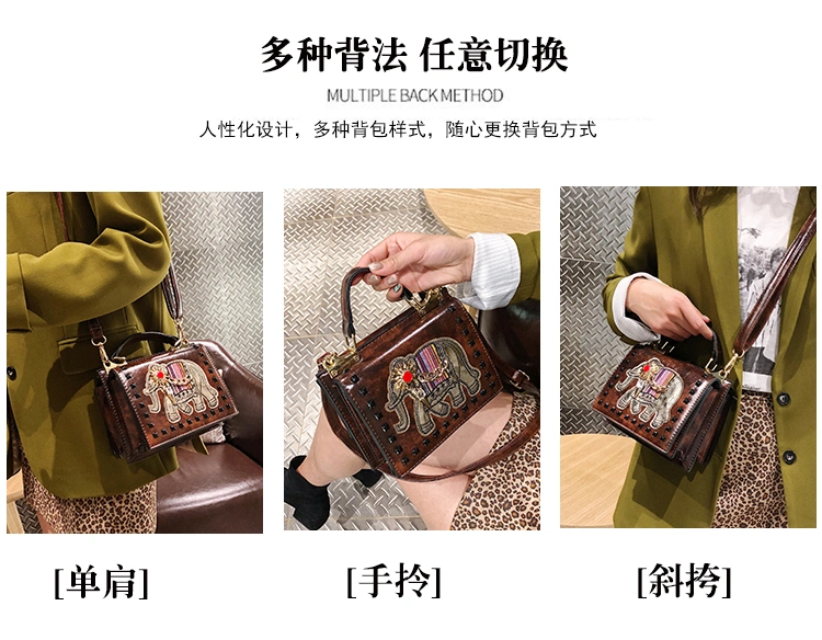 Luxury Cowhide Leather Ladies Bags Woman Tote Bag Print Chain Lady Handbag Canvas Crossbody Bag