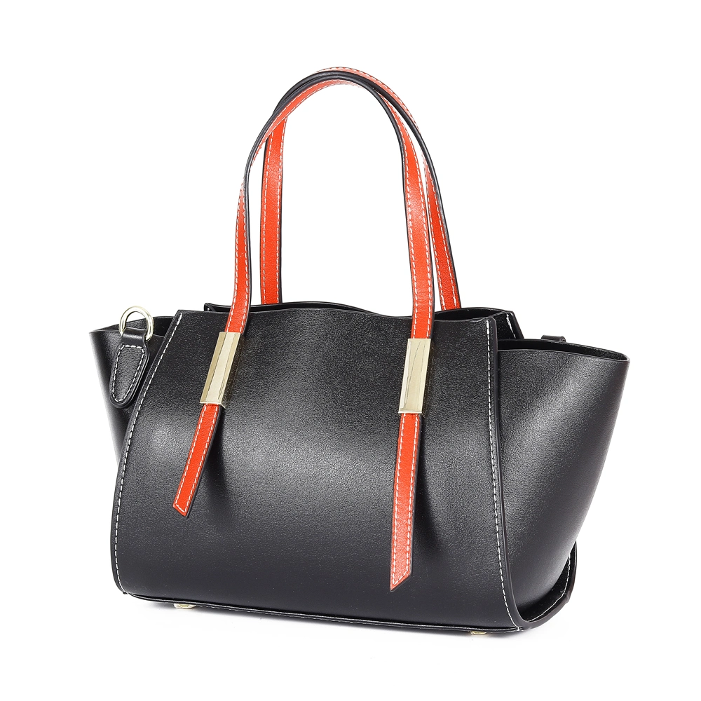 High Quality Contrast Leather Bags Women Fashion Ladies Handbags Wholesaler Supplier From China