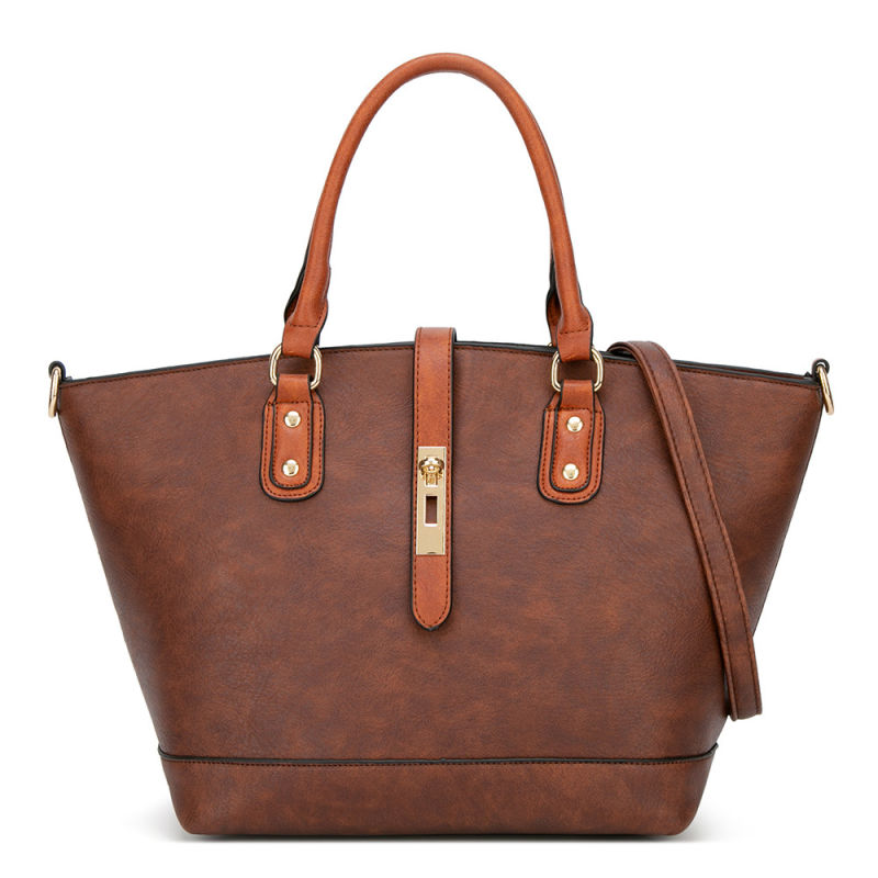 Wholesale Luxury Soild Color Leather Tote Hand Bags Womens Designer Handbags for Women
