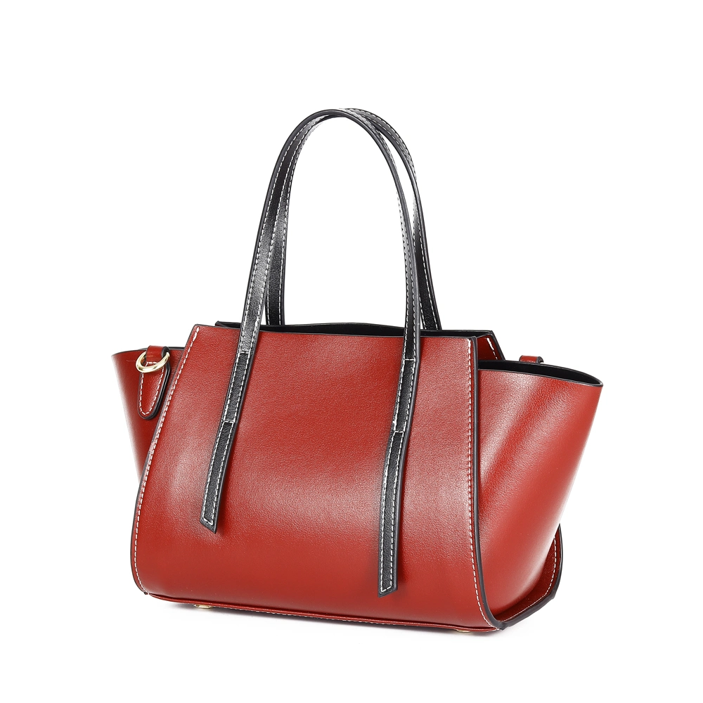 High Quality Contrast Leather Bags Women Fashion Ladies Handbags Wholesaler Supplier From China