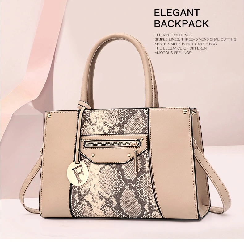 High Quality Custom Logo Women Handbag Full Grain Leather Cowhide Lady Handbag