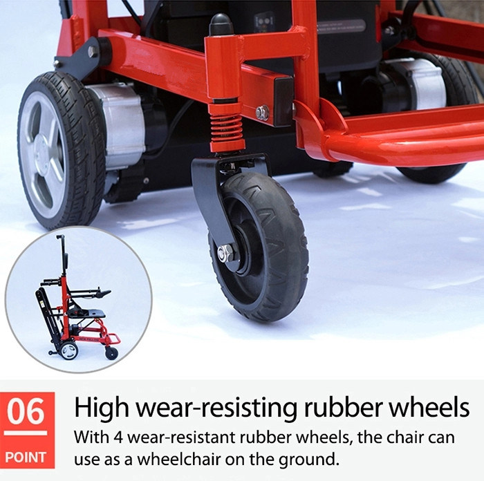 Aluminum Alloy Handicapped Foldable Electric Climbing Wheelchair