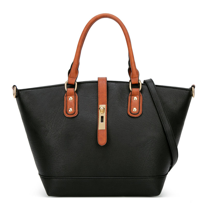 Wholesale Luxury Soild Color Leather Tote Hand Bags Womens Designer Handbags for Women