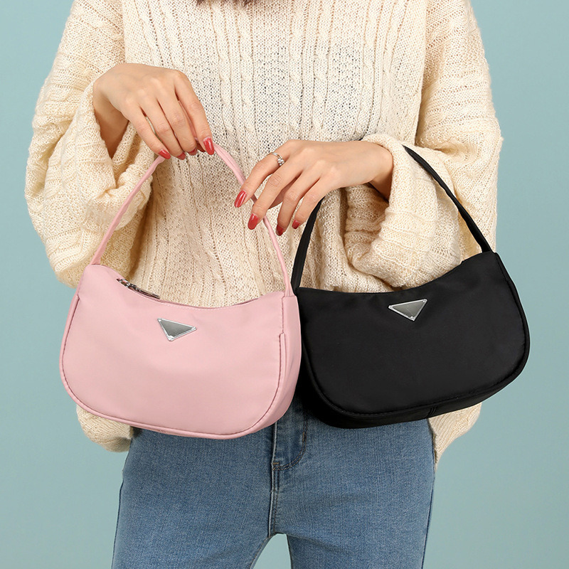 Lady Fashion Nylon Bag Woman Single Shoulder PU Handbag