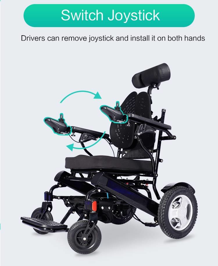 Ce Approved Foldable Lightweight Electric Wheelchair for Disabled