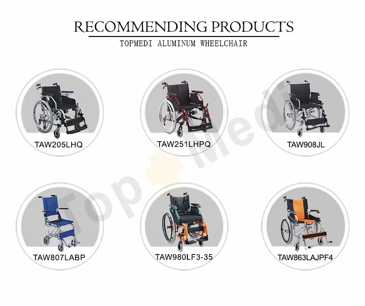 Aluminum Manual Folding Hospital Medical Wheelchair