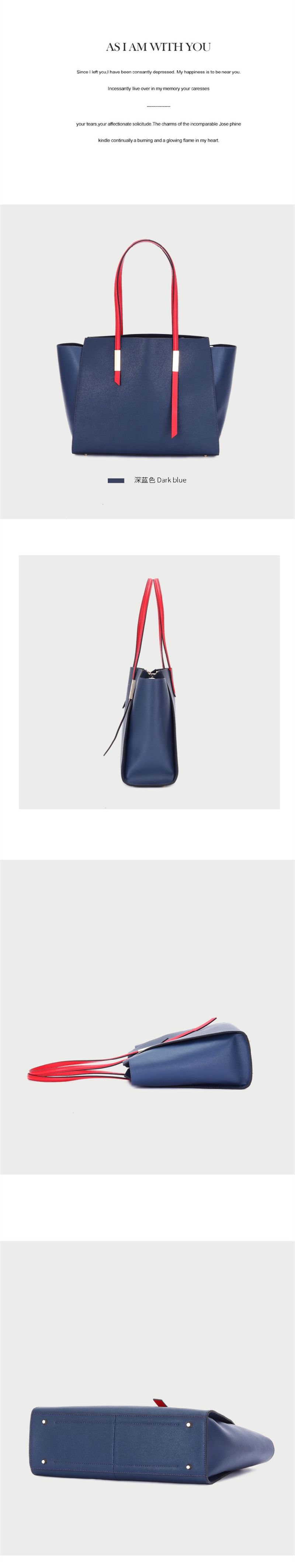 New Fashion Genuine Leather Ladies Trapeze Bag Tote Handbags