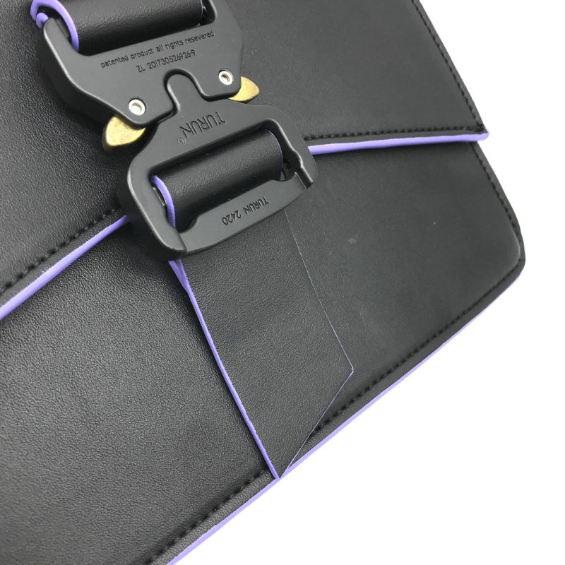 Black PU Leather Chic Lock Fashion Handbags for Women