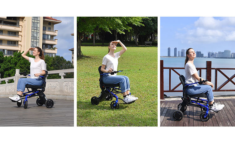 Light Portable Foldable Electric Power Wheelchair