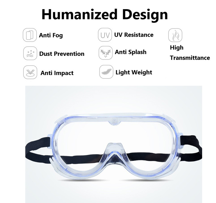 Medical Lab Anti Saliva Fog Anti Virus Safety Glasses Goggles for Work Protective