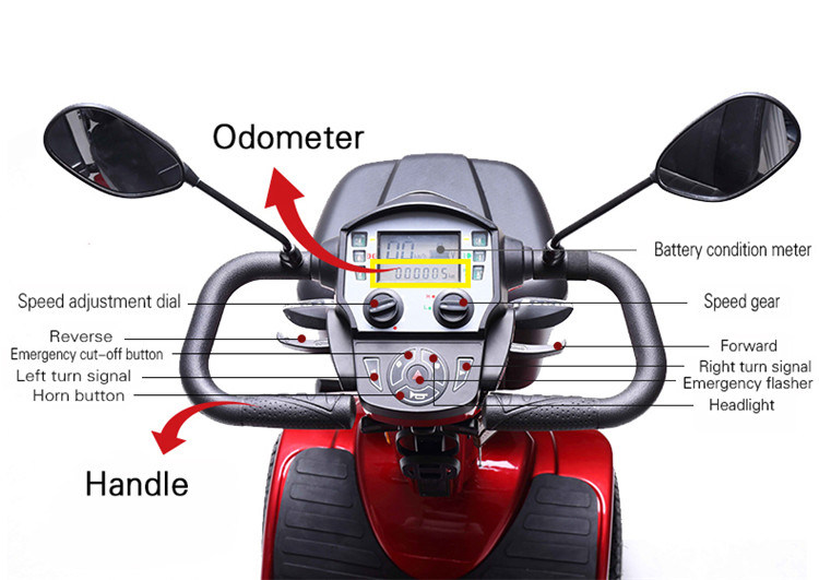 4 Wheels Mobility Scooter for Elderly