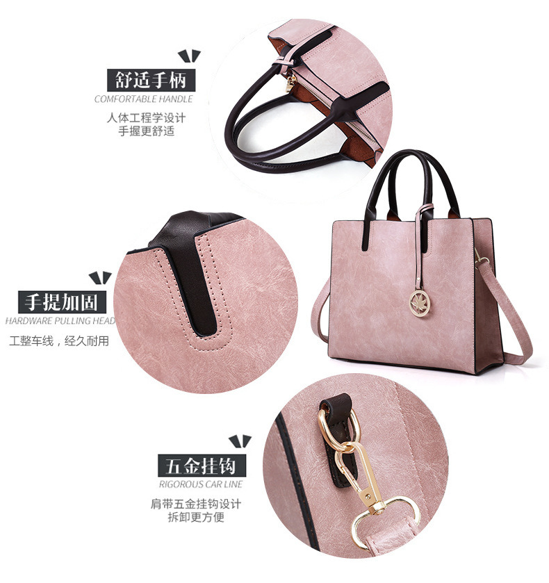 2020 New Three-Piece Handbag Simple Shoulder Messenger Bag, Ladies Bag