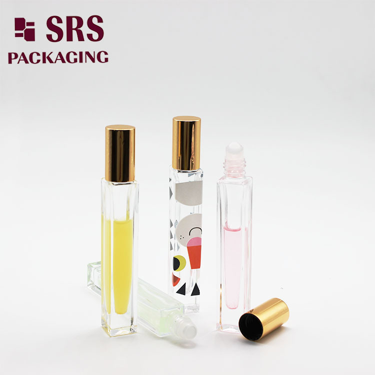 10ml Transparent Glass Roller Bottle for Fragrance