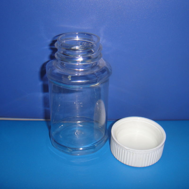 White Color Round Bottom Bottle Plastic Pill Bottle