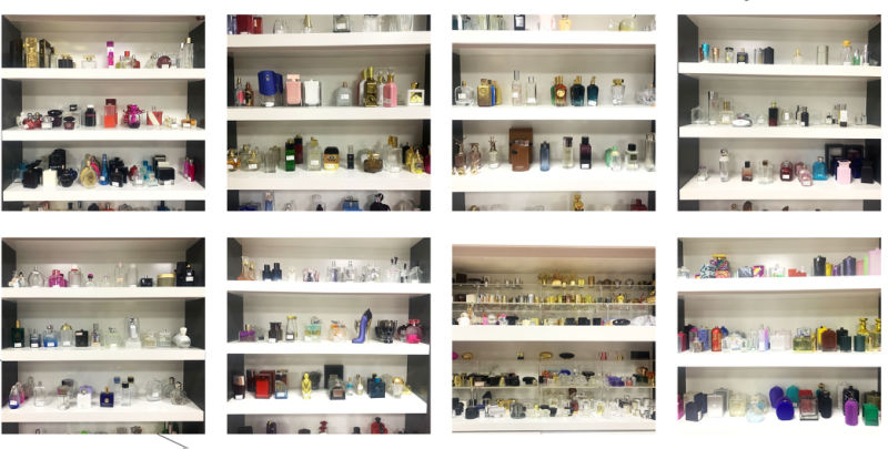 100ml Square Flat Glass Transparent Black Spray Men's Perfume Bottle