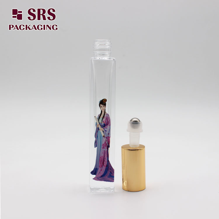 Aromatherapy 10ml Roll on Clear Glass Bottle for Perfume Oils