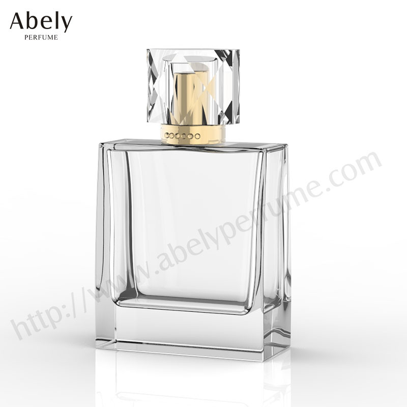 Rectangle Design Glass Perfume Bottle 100ml for Men and Women
