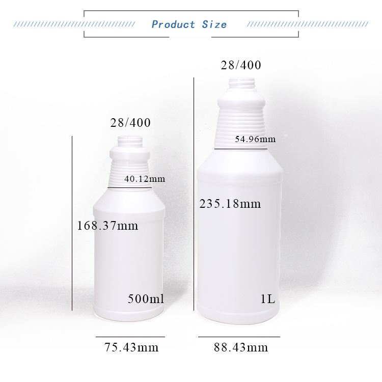 Custom HDPE Liquid Plastic Cleaning 500 Ml Spray Bottle