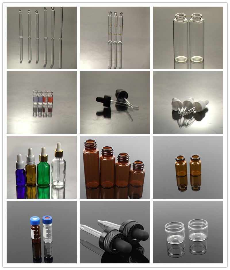 0.8ml Clear Tubular Glass Bottle for Perfume Samples Pack