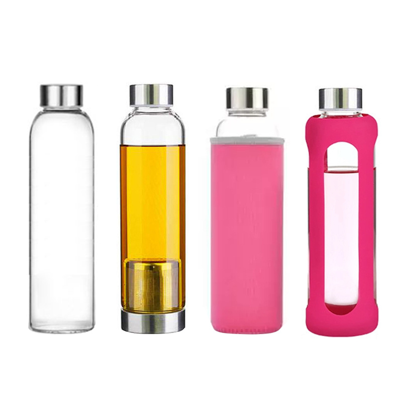 Unbreakable Crystal Clear Borosilicate Glass Drinking Bottle